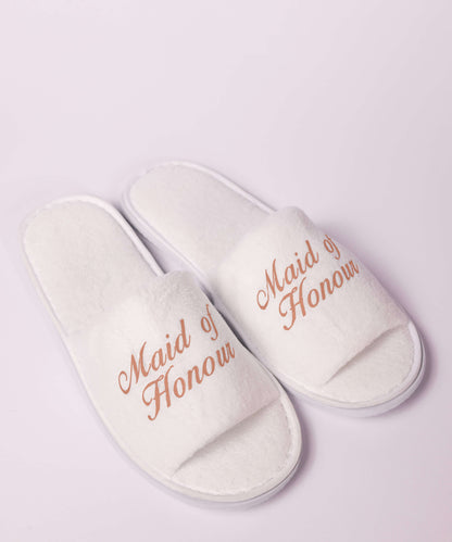 Maid of Honour Slippers Peach Gold