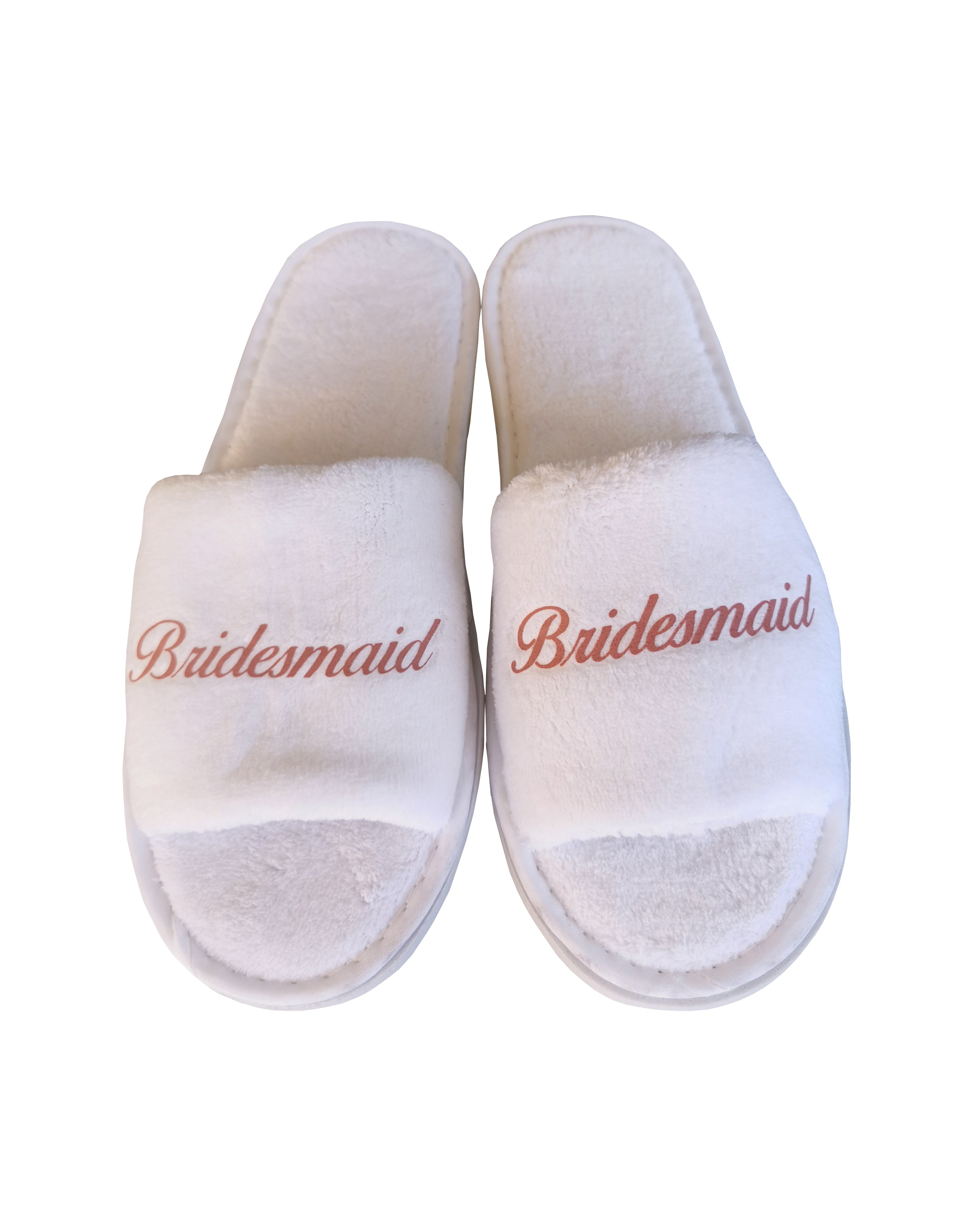 White clearance bridesmaid slippers